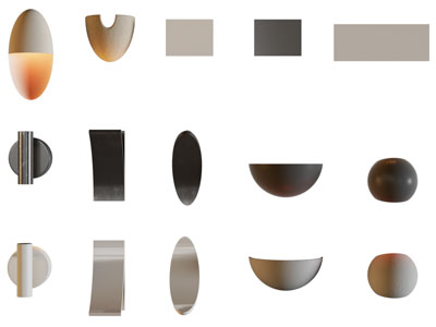 现代壁灯3d模型 现代壁灯