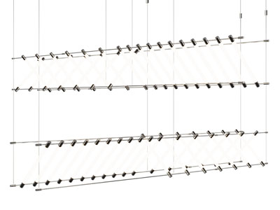 现代棒管组合餐厅吊灯