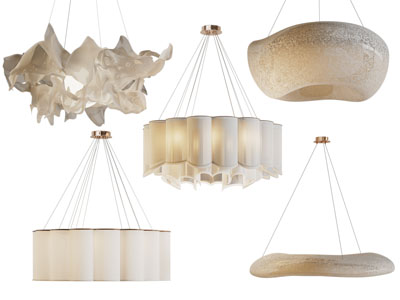 侘寂风客厅吊灯3d模型 侘寂风客厅吊灯