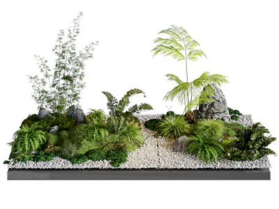 现代花坛、花草植物景观园艺小品