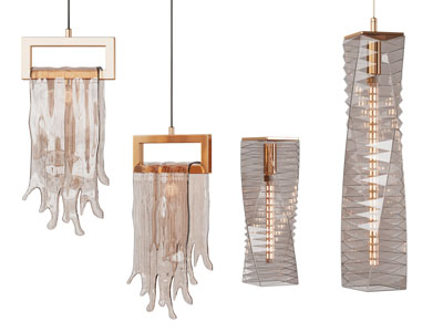 现代轻奢水晶吊灯3d模型 现代轻奢水晶吊灯