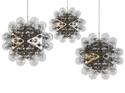 现代拼接灯泡吊灯 艺术吊灯3d模型 现代拼接灯泡吊灯 艺术吊灯