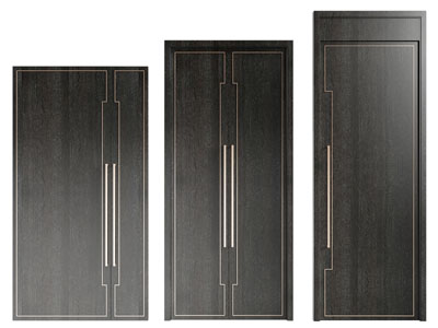 新中式子母门、双扇平开门