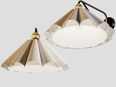 现代壁灯3d模型 现代壁灯