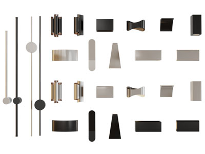 现代壁灯 感应灯3d模型 现代壁灯 感应灯