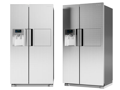 现代双扇平开门电冰箱3d模型 现代双扇平开门电冰箱