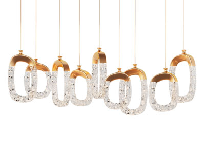 现代轻奢瓶子造的吊灯