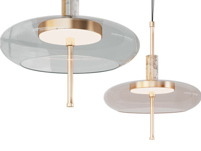 现代轻奢玻璃灯罩吊灯