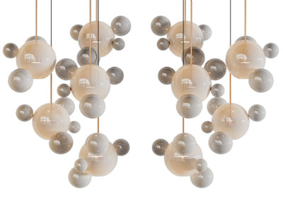 现代轻奢泡泡球形吊灯