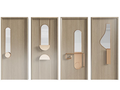 现代实木平开门 木门