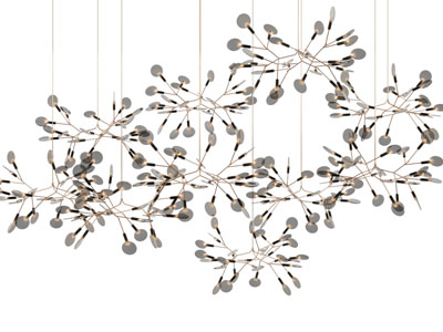 现代轻奢树枝造的吊灯