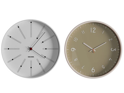 现代圆形钟表3d模型 现代圆形钟表