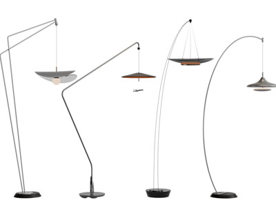 现代金属落地灯