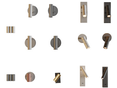 现代金属可转向壁灯