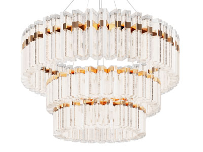 现代三层水晶吊灯