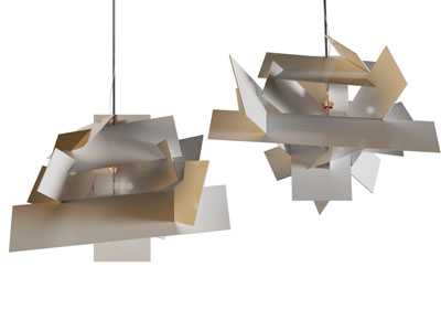 现代艺术拼接片状灯罩吊灯
