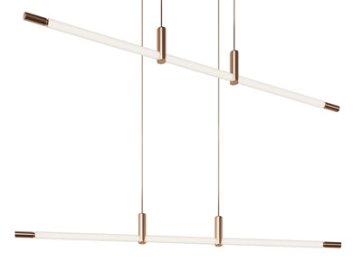 现代轻奢棒状吊灯