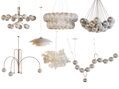 现代轻奢泡泡灯罩吊灯