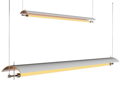 现代办公长条形吊灯