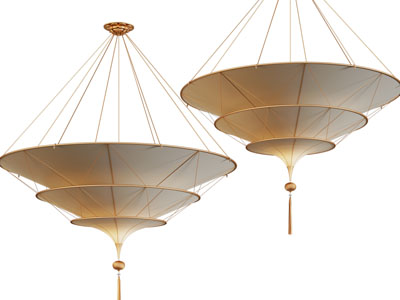 新中式雨伞造的吊灯