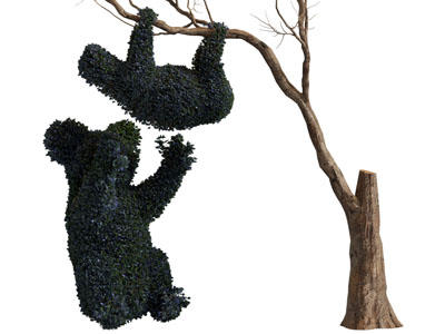 现代动物草雕、景观植物3d模型 现代动物草雕、景观植物