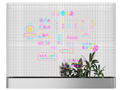 工业风loft金属网装饰灯背景墙