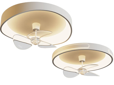 现代吸顶吊扇灯