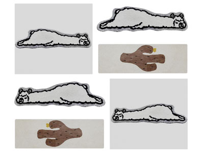 现代儿童造卡通动物地毯3d模型 现代儿童造卡通动物地毯