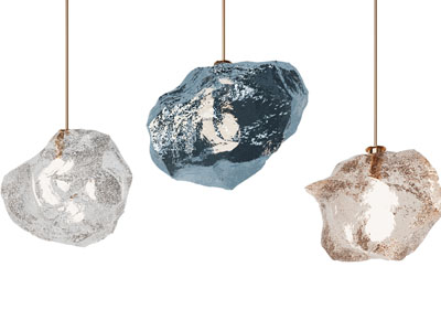 现代轻奢水晶石头吊灯