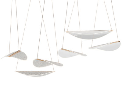 现代锤纹玻璃灯罩吊灯