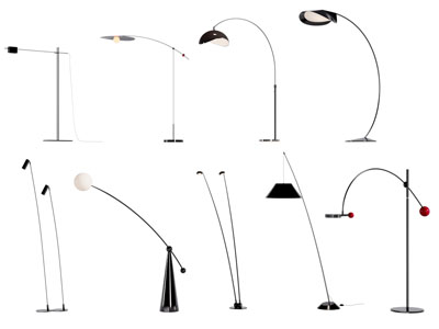 现代金属钓鱼落地灯