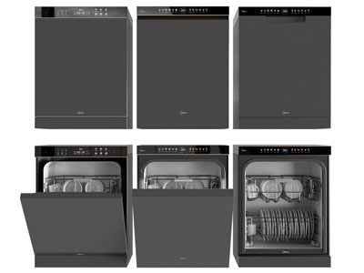 现代洗碗机3d模型 现代洗碗机