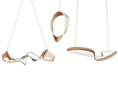 现代金属不规则圆形吊灯