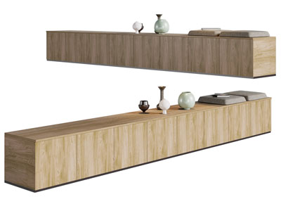 现代矮柜、可收纳的卡座