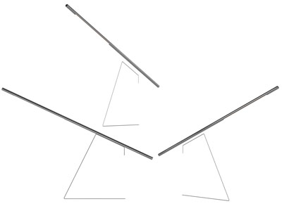 现代天际线钢带台灯