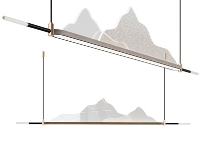 新中式装饰山脉的吊灯