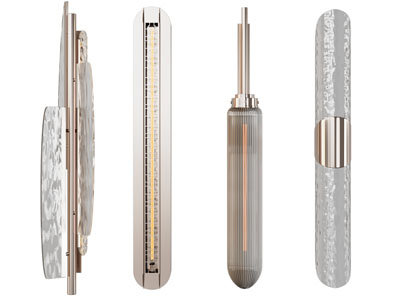 现代轻奢锤纹玻璃灯罩壁灯