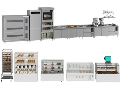 现代商用烤箱、甜点蛋糕展柜商业设备3d模型 现代商用烤箱、甜点蛋糕展柜商业设备