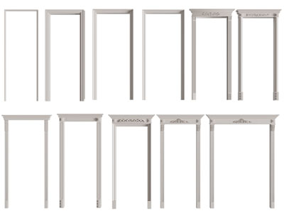 欧式门套、垭口、门拱3d模型 欧式门套、垭口、门拱