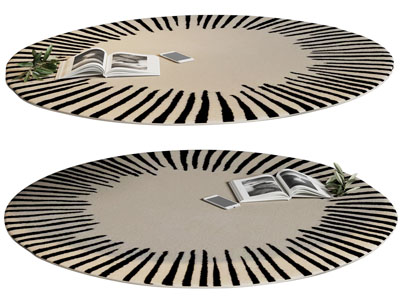 现代圆形地毯3d模型 现代圆形地毯