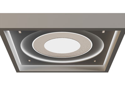 侘寂风方形天花吊顶