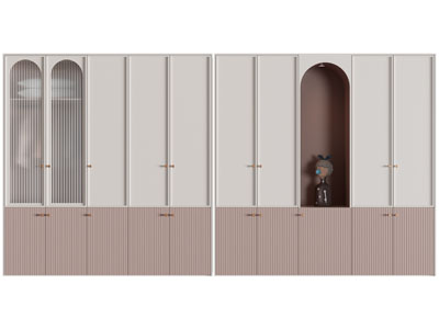 法式衣柜3d模型 法式衣柜