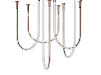 现代轻奢U字形弯管吊灯