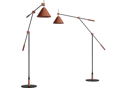 现代可调节落地灯