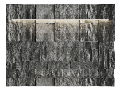 现代毛石 岩板背景墙3d模型 现代毛石 岩板背景墙