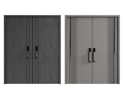 现代双扇平开门