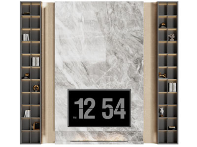 现代别墅装饰柜电视背景墙3d模型 现代别墅装饰柜电视背景墙