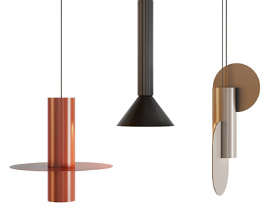 现代单头金属吊灯