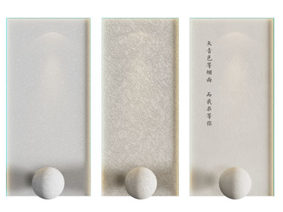 现代硅藻泥 肌理漆 真石漆涂料背景墙3d模型 现代硅藻泥 肌理漆 真石漆涂料背景墙