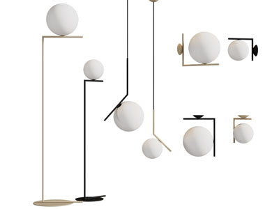 现代球灯罩落地灯 吊灯 壁灯
